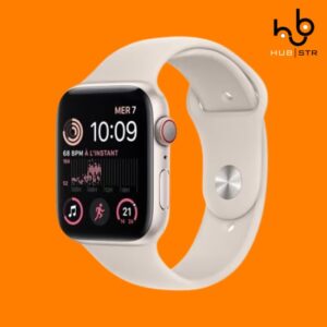 Apple Watch Series SE 2 (2022) GPS 40 mm – Alumínio Luz das estrelas – Bracelete desportiva Luz das estrelas (Grade A)