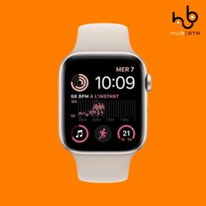 Apple Watch Series SE 2 (2022) GPS 40 mm – Alumínio Luz das estrelas – Bracelete desportiva Luz das estrelas (Grade A)