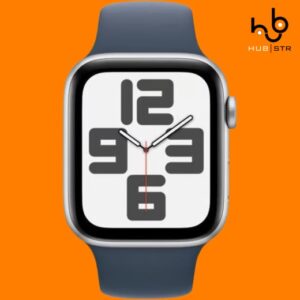 Apple Watch Series SE 2 (2022) GPS + Celular 44 mm – Alumínio Prateado – Bracelete desportiva Azul (Grade A)