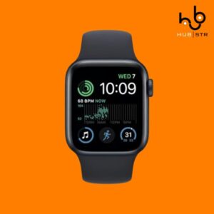 Apple Watch Series SE 2 (2022) GPS 44 mm – Alumínio Midnight – Bracelete desportiva Preto (Grade A)