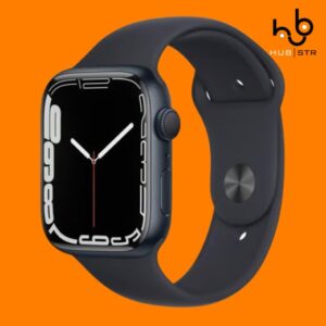 Apple Watch Series 7 (2021) GPS 45 mm – Alumínio Midnight – Bracelete desportiva Preto (Grade A)