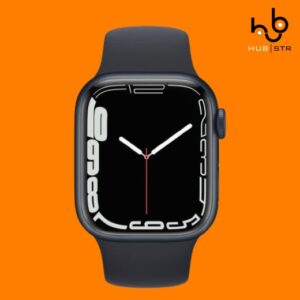 Apple Watch Series 7 (2021) GPS 45 mm – Alumínio Midnight – Bracelete desportiva Preto (Grade A)