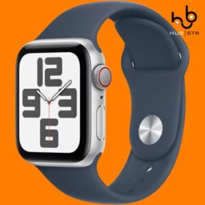 Apple Watch Series 9 (2023) GPS + Celular 45 mm – Alumínio Prateado – Bracelete desportiva Azul (Grade A)